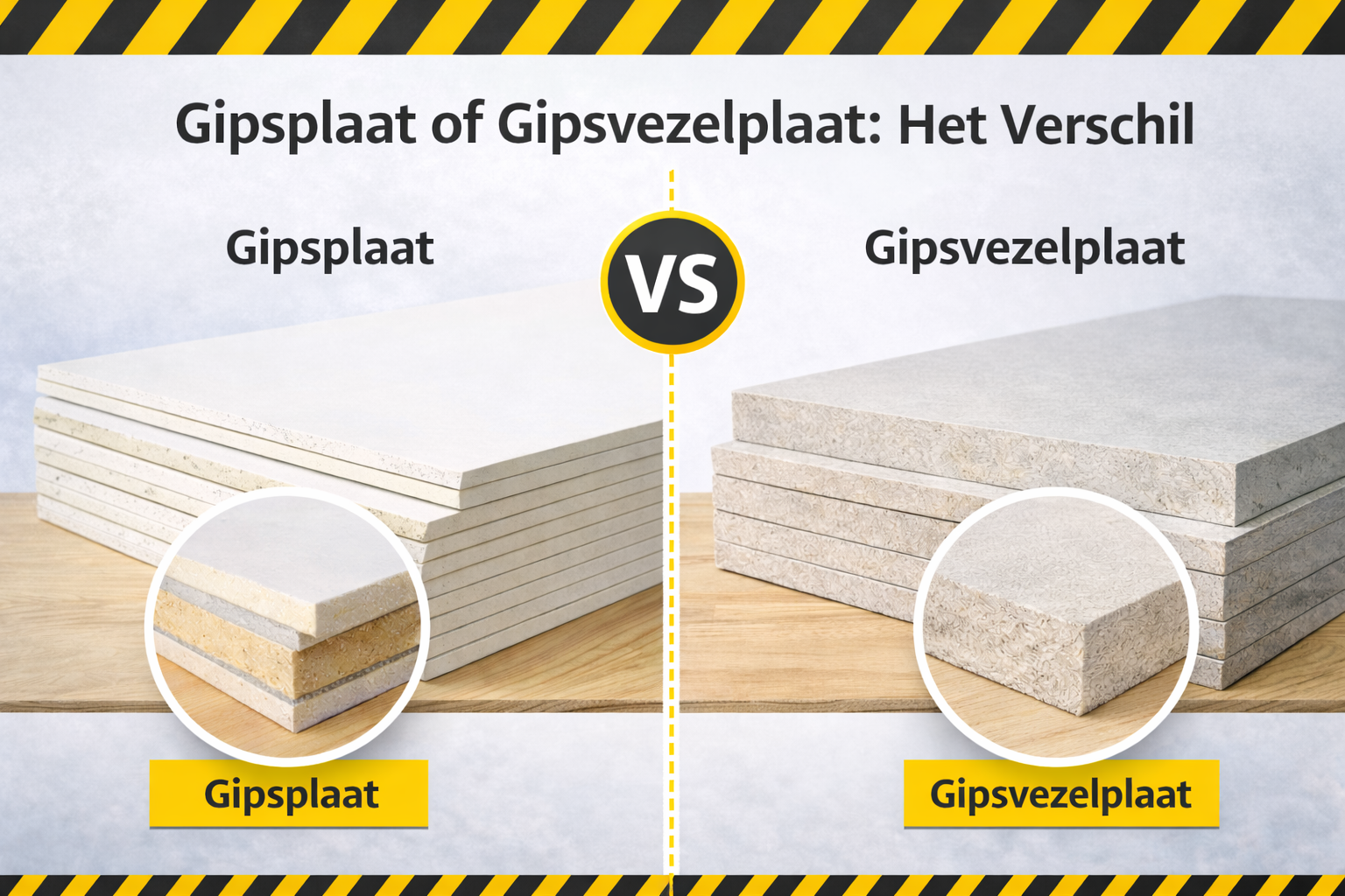 Gipsplaat of Gipsvezelplaat: Het Verschil