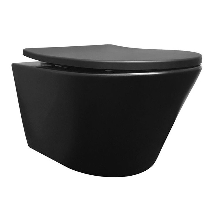 Wandclosetten zwartkleurig