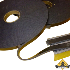 Foamband Zwart 10mm breed (voor oa. Metal Stud) - 5mm dik - zelfklevend - 20 meter