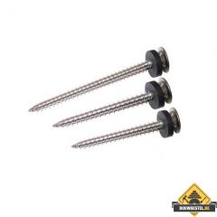 Dakpanschroef RVS TORX 60 mm met epdm-ring 200 stuks per pak