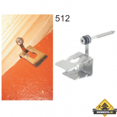 Hoekkeperklem 512/2 met Torx schroef RVS - 50 stuks