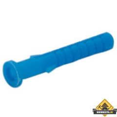 Kraagplug 6X40mm Slagdraad 5 Nylon (boorgat 6x50mm) - 100 stuks