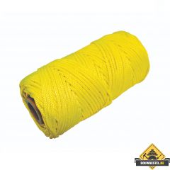 Metselkoord gevlochten 1.5mm PA fluor geel klos 50m