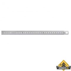RVS liniaal met rechtse schaal - 6000 x 30 x 1 mm