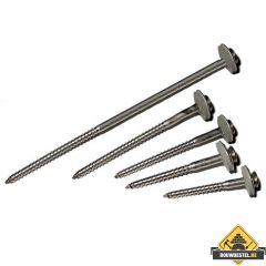 Schroeven RVS TORX 80 mm met epdm ring 100 stuks per pak