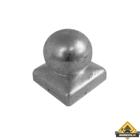 Paalornament Bol Thermisch Verzinkt 90x90mm