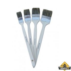 Radiatorkwast wit haar houten steel 2 inch