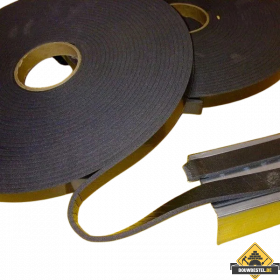 Foamband Zwart 10mm breed (voor oa. Metal Stud) - 5mm dik - zelfklevend - 20 meter