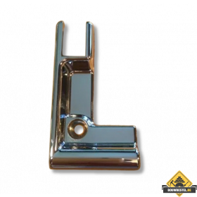 Chroom metalen zijpaneelhouder links