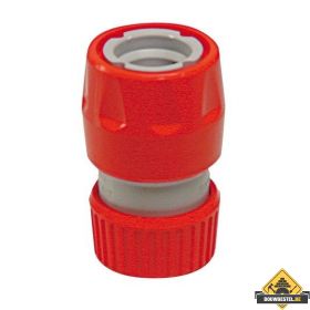 Snelkoppeling met stop en slanghouder 12-18 mm kunststof