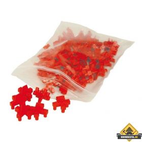 Tegelkruisjes / Tegelafstandhouders multi 6 + 7 mm zak a 50 stuks rood