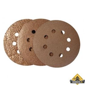 Carbide schuurplaat velcro rond 8H | 125 mm | G60 | Super Prof