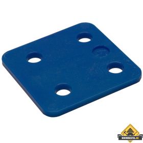 GB Drukplaatjes / Stelplaatjes Blauw Zonder Sleuf 70X70X4 - 48 stuks