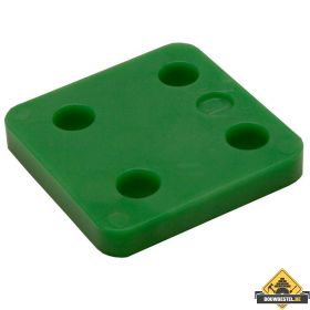 GB Drukplaatjes / Stelplaatjes Groen Zonder Sleuf 70X70x10mm - 48 stuks