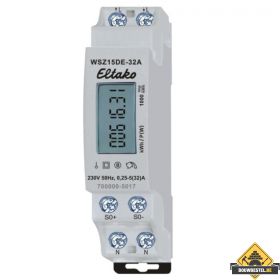 ELTAKO KWH-meter - 1 fase Display, 1 x 32 A, niet geijkt