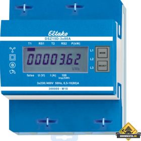 ELTAKO KWH-meter - 3 fase Display, 3 x 80 A, MID geijkt