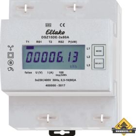 ELTAKO KWH-meter - 3 fase Display, 3 x 80 A, niet geijkt