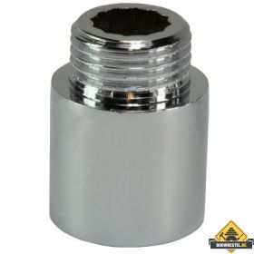 Kraanverlengstuk 1/2 x 25 Chroom