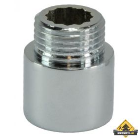 Kraanverlengstuk 1/2 x 20 Chroom