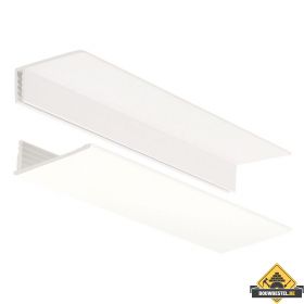 Florence omrandingsprofiel 10mm 2-delig Bianco