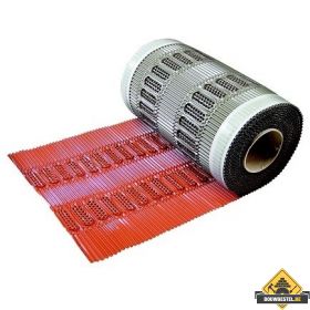 Ventilerende nok- en hoekkeperrol 34 cm breedte 5 meter per rol rood