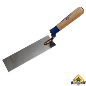 Reparatietroffel SUPER PROF ECO 170x40 mm RVS met HOUTEN greep