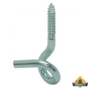 Krulhaak houtdraad 10.7 160X20mm Diameter: 10.7 Verzinkt - 2 Stuks