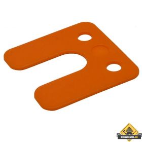 GB Drukplaatjes / Stelplaatjes Oranje Met Sleuf 70X70X2 - 48 stuks