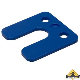 GB Drukplaatjes / Stelplaatjes Blauw Met Sleuf 70X70X4 - 48 stuks