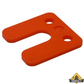GB Drukplaatjes / Stelplaatjes Rood Met Sleuf 70X70X5 - 48 stuks