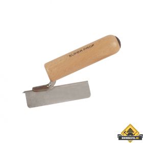 Japanse hoekschop SUPER PROF uitwendig dubbeltje rond 100x30mm RVS