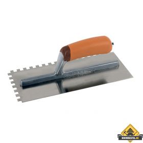 Lijmspaan SUPER PROF 280x120 mm RVS. 6x6 mm met SUPERSOFT-handgreep
