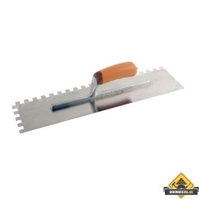 Lijmspaan Super Prof 480x120 mm RVS. 12x12 mm met SUPERSOFT-handgreep