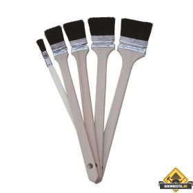 Radiatorkwast SUPER PROF zwart haar houten steel 2.5 inch