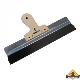 Spackmes SUPER PROF aluminium 480 mm RVS met houten-handgreep