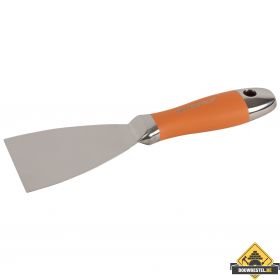 Super Prof, plamuurmes Roestvrijstaal, met soft coat greep, 125 mm