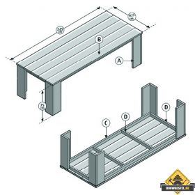 Steigerhouten tafel maken