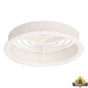 Ventilatierooster 66mm Wit