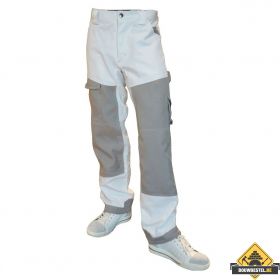 Be-Wear | deluxe werkbroek wit-grijs | maat 46 | Super Prof