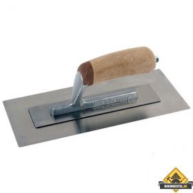 Pleisterspaan FLEX SUPER PROF PURE 330x117x0.3mm RVS met Leren handgreep