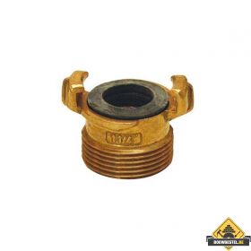 Koppeling met uitwendige draad 1 1/2" SUPER PROF messing