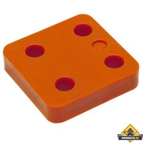 GB Drukplaatjes / Stelplaatjes Oranje Zonder Sleuf 70X70X15 - 48 stuks