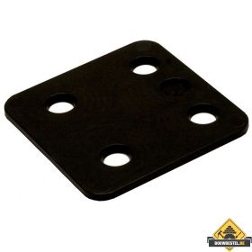 GB Drukplaatjes / Stelplaatjes Zwart Zonder Sleuf 70X70X3 - 48 stuks