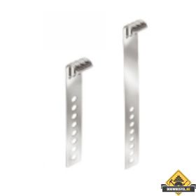 FOS panhaak 436a universeel 80 mm RVS - 100 stuks