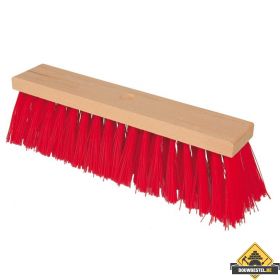 Harde Bezem / Harde Veger SUPER PROF 350 mm. rood