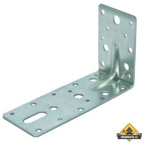 Hoek / Hoekanker / Versterkingshoek 90X150mm 60X2.5 Met Ril 115x2 Sendzimir Verzinkt - per stuk