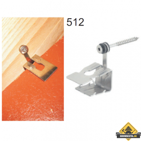 Hoekkeperklem 512/2 met Torx schroef RVS - 50 stuks