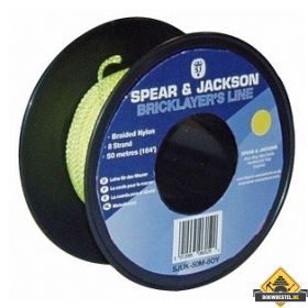 Metselkoord Spear & Jackson nylon mix van oranje/geel. klos 50 m per 12 stuks