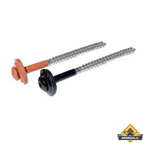Schroeven TORX 65 mm met RVS-EPDM ring zwart 100 stuks per pak