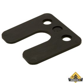 GB Drukplaatjes / Stelplaatjes Zwart Met Sleuf 70X70X3 - 48 stuks